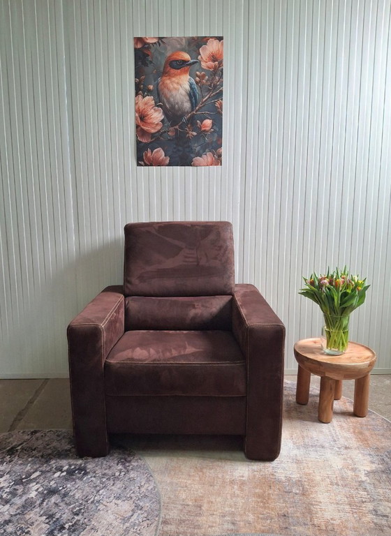 Image 1 of Sillón de cuero de lujo con soporte lumbar, nuevo