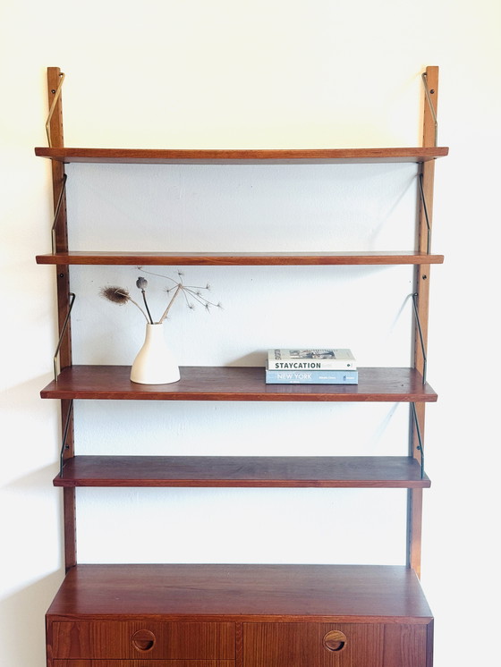 Image 1 of Mueble de pared danés – Muebles HG – Teca – Años 60