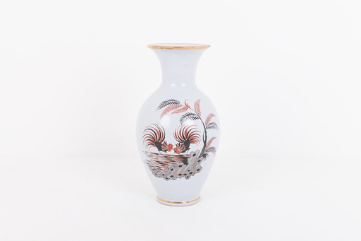 Italian hand painted ceramic vase from Alfa, 1980’s