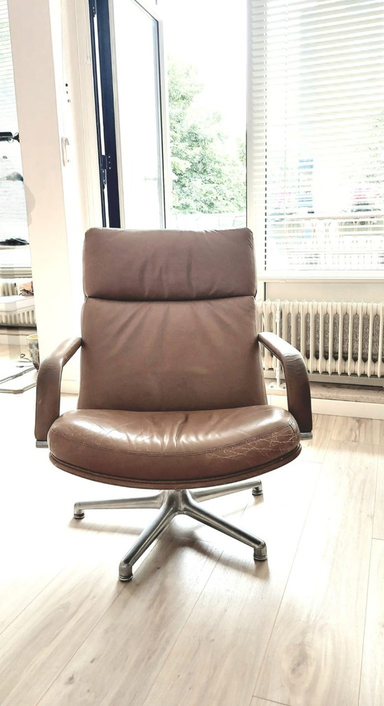 Poltrona Artifort Geoffry Harcourt van Leer – Poltrone, Leather, Metal (photo 5 of 5)