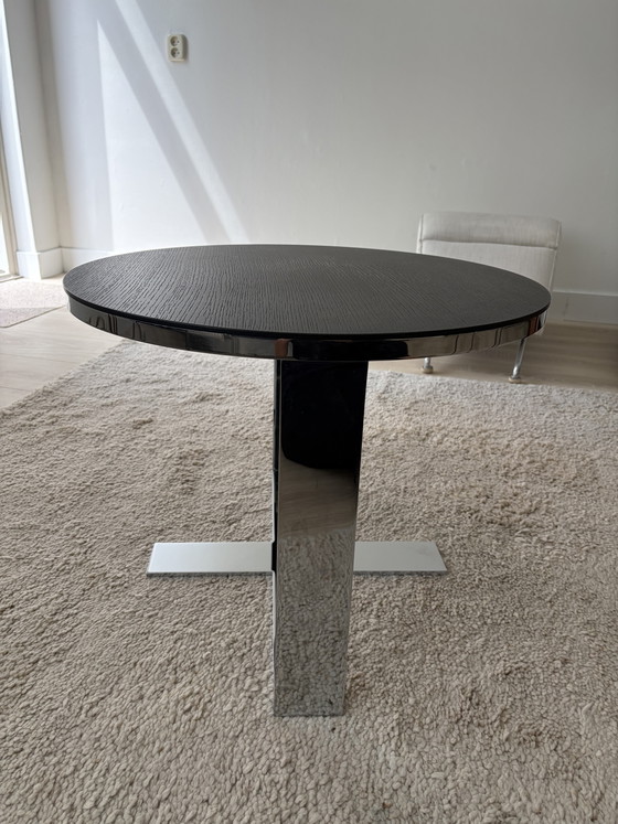 Maxalto Eileen Bijzettafel B&B Italia 60 cm – Chrome, Wood (photo 6 of 11)