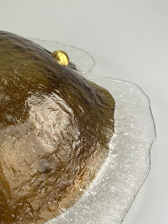 Image 1 of 60's 70's Peill & Putzler Plafonnier Verre Space Design Lampe