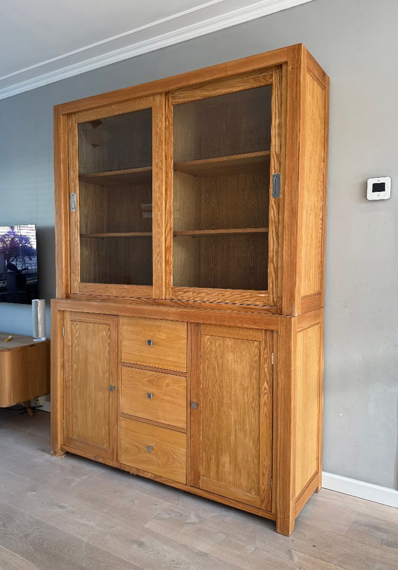 Credenza con vetrina in rovere - Vetrina – Credenze con vetrina, Legno (photo 6 of 11)