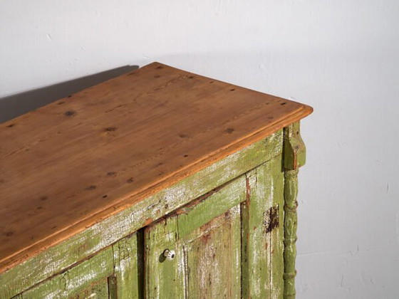 Antique chest of drawers with green patina (c.1920) #59 (photo 22 of 40)