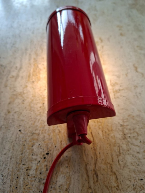 Applique rossa Vintage Happylight, anni '80, Metallo, Rosso, Modern (foto 6 di 13)