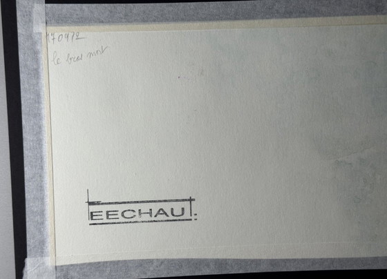 Eugène Eechaut (1928-2019) - Watercolor on Paper, Hand Signed, Dated and Framed – Paintings & Drawings (photo 10 of 15)