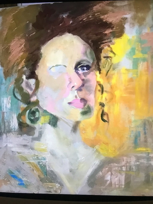 Painting on canvas, oil paint