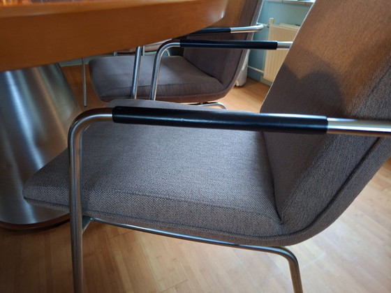 6 Gelderland Zoom 925 stoelen Paul Young voor Gelderland – Eetkamerstoelen, Chrome (photo 6 of 8)