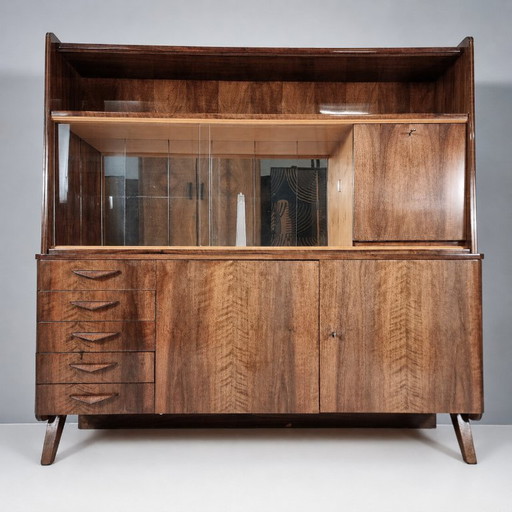 Vintage bruin Tatra dressoir, 1970