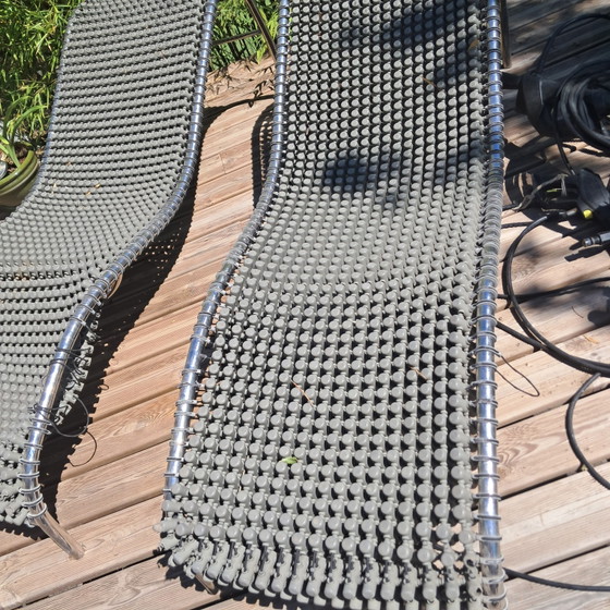 2 "Accupunto" deckchairs "Yos and Leonard" – Sunbed, Aluminium, Rubber (photo 5 of 5)