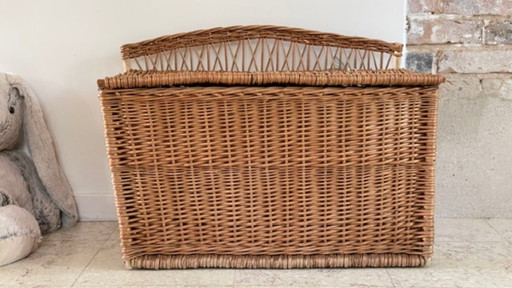 Handgemaakte, gesigneerde vintage aardewerk vaas – ladekasten, Rattan (photo 2 of 37)