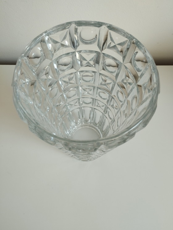 Image 1 of Vase Glas OXO Tschechoslowakei