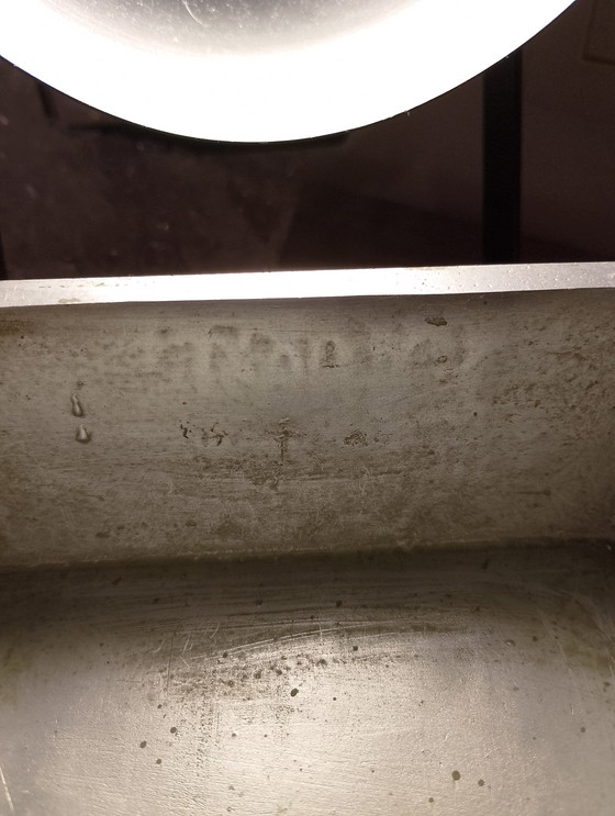 Image 1 of Rocco-style jewelry box in solid silvered spelter, signature