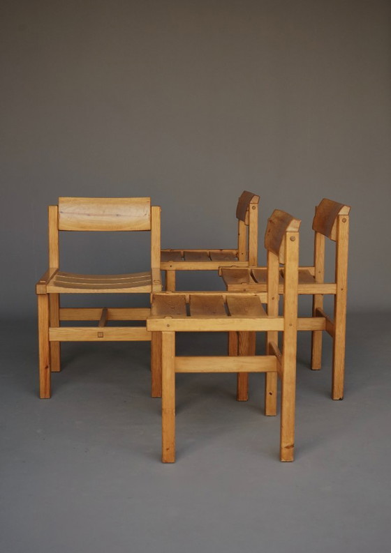 Image 1 of Set da pranzo in pino di Edwin Helseth per Stange Bruk, anni '60