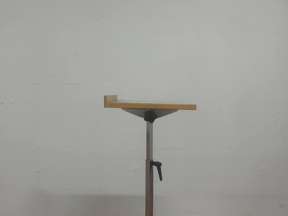 Pupitre d'Orchestre avec Structure en Acier Chromé & Plateau en Bois – Objets déco, Chrome (photo 4 of 13)