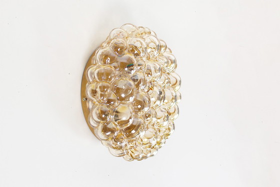 Image 1 of 1x Glass bubble flush mount light by Helena Tynell for Glashutte Limburg