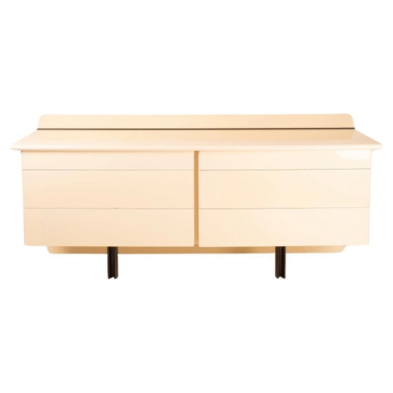 Paolo Piva Alanda Cassettiere Crema per B&B Italia 1970 – Wood, polished steel, Postmodern (photo 8 of 19)