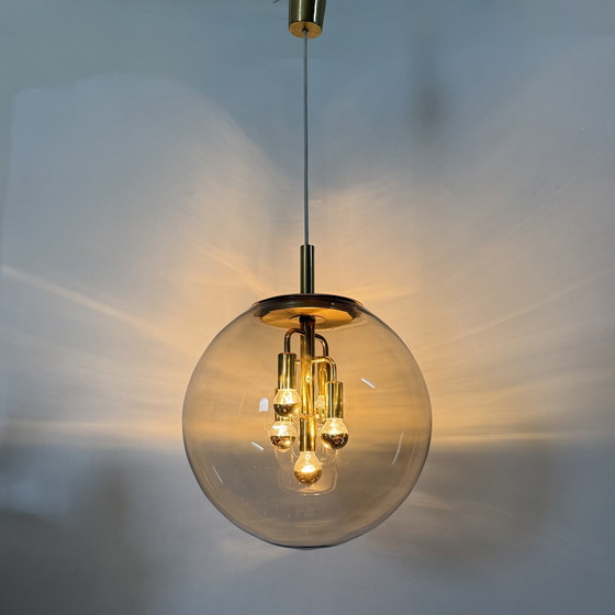 Image 1 of Doria Leuchten globe glass hanging lamp , 1970s