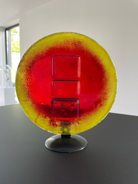 Image 1 of 1960's glassculptuur Brandende Zon