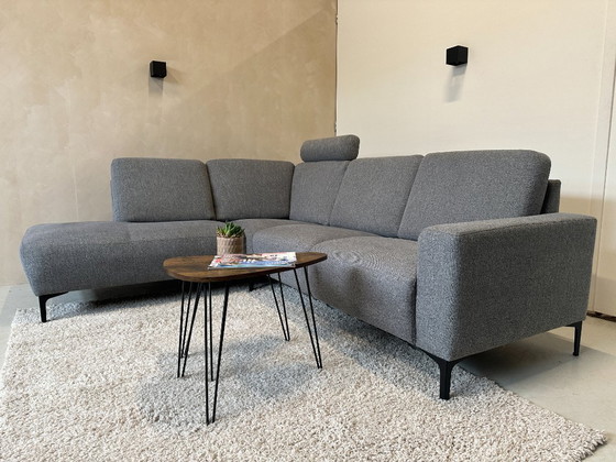 Image 1 of Canapé d'angle bleu/gris 250x215cm