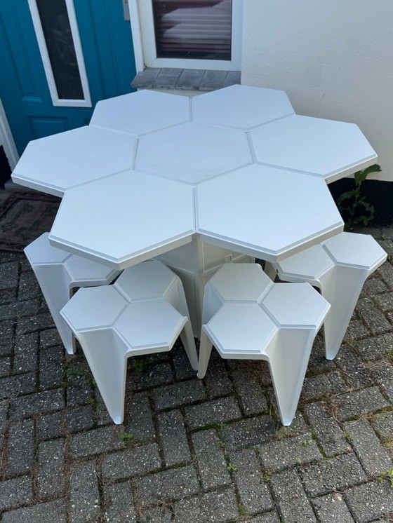 Image 1 of Tavolo e sedie trasformabili Jasp Hexagon di Mensa