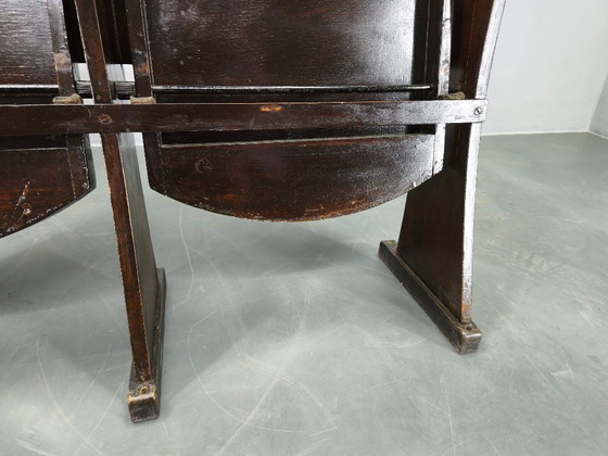 Image 1 of 1940s Thonet Cinema Double Seat, Beech Wood Theater Bench