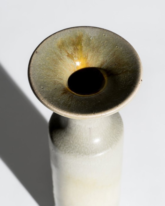 Image 1 of Barbara Stehr Organic Drip Glaze Ceramic Vase Trio – Germany, 1980s–1990s