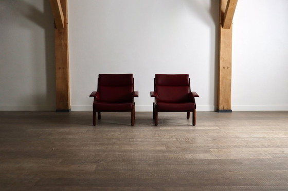 Image 1 of Een paar loungestoelen van Sormani, Italië 1965
