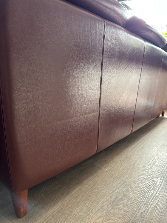Leolux Ledersofa – Holz (photo 5 of 5)