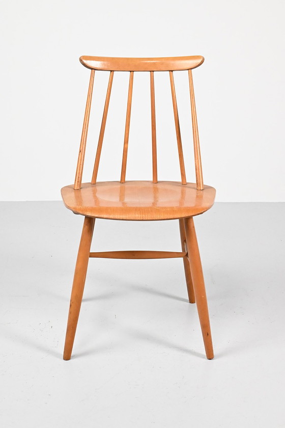 Image 1 of Set van 6 spijlenstoelen