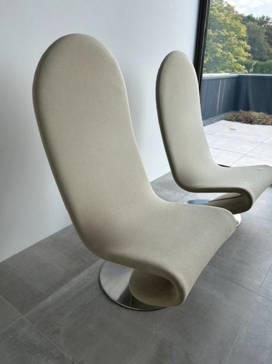 2 x Fritz Hansen Chairs System 123 – Armchairs, Aluminium (photo 4 of 11)
