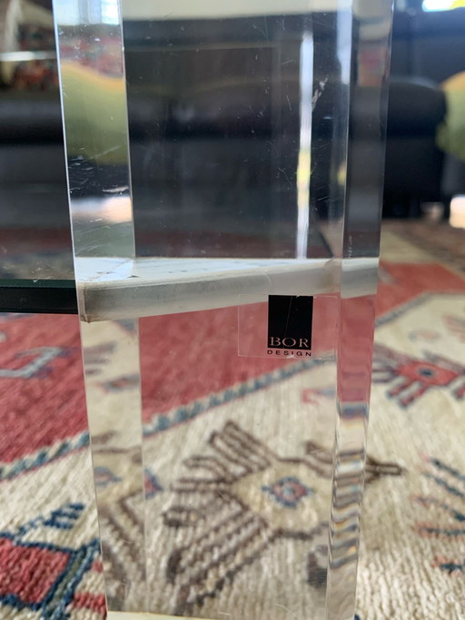 Glass coffee table with Oexi glass