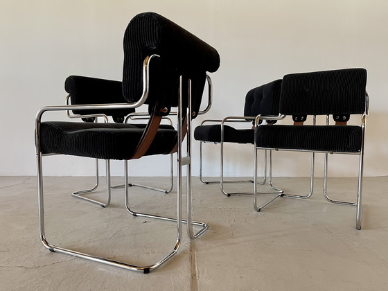 Image 1 of Tucraom Stühle von Guido Faleschini für i4 Mariani, 4 . Satz