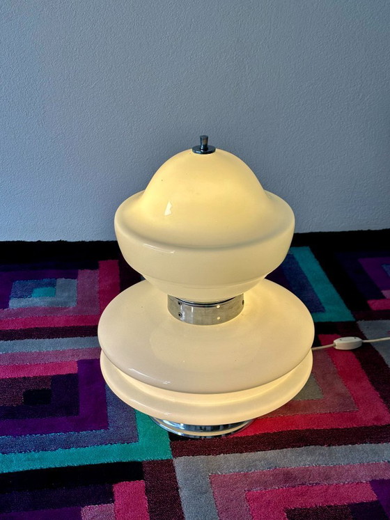 Image 1 of Grande lampe de table en verre de Murano, style milieu du XXe siècle, par Nason pour Mazzega – Italie des années 1970