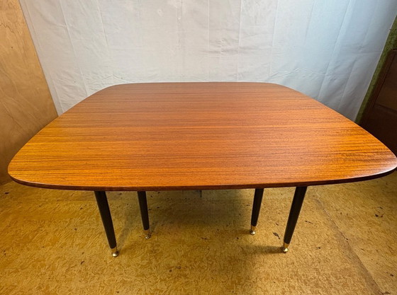 Image 1 of Mid Century Retro Vintage Teak & Tola Extending fold out Dining Table by G-Plan – Librenza Range Circa 1950