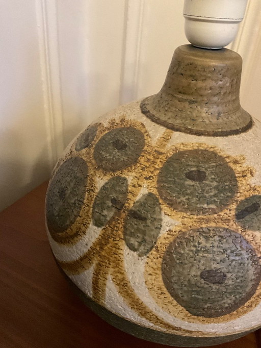 Base per lampada in ceramica autentica danese di NOOMI BACKHAUSEN - per Søholm Stentøj - design scandinavo - anni '60