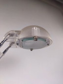 IKEA Espressivo jaren 1990 telescopische bureaulamp, transparant