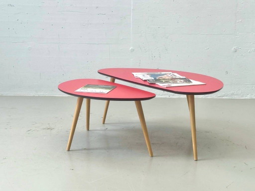 2-piece Retro Coffee Table Set Multi by BYYU for Pfister – salontafels, Wood