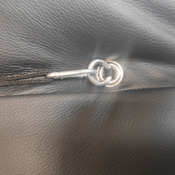 Image 1 of B&B Italia Camaleonda Module With Armrests - Black Leather