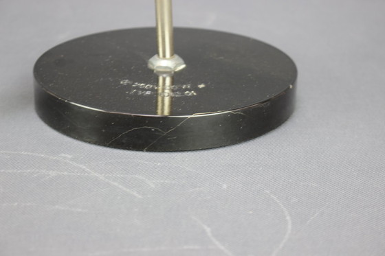 Image 1 of Verstelbare zwarte bakelieten industriële tafellamp / Tsjecho-Slowakije, 1970