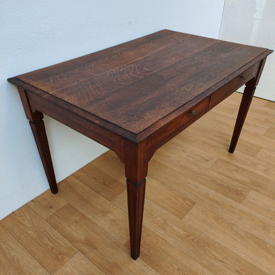 Image 1 of Rustikaler Esstisch im Landhausstil mit 2 Schubladen