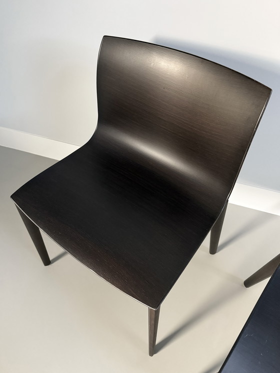 Image 1 of 4 Arper Catifa 53 design stoelen hout Wengé