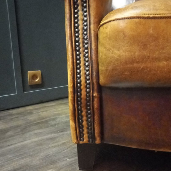 Poltrona Robusta Vintage in Pelle di Pecora – Poltrone, Leather (photo 12 of 15)