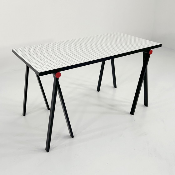 Image 1 of Bureau à tréteaux de Rodney Kinsman pour Bieffeplast, 1980S