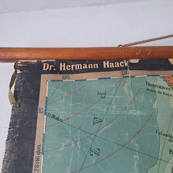 Image 1 of Mappa scolastica/Mappa murale d'epoca; Stati Uniti e America Centrale (USA e America Centrale)