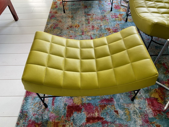 Image 1 of Dos sillones Leolux Volare con reposapiés