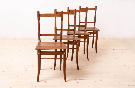 Image 1 of Set of 8 Dining / Inn Chairs, Valentin Jadrníček, Early 20th Century