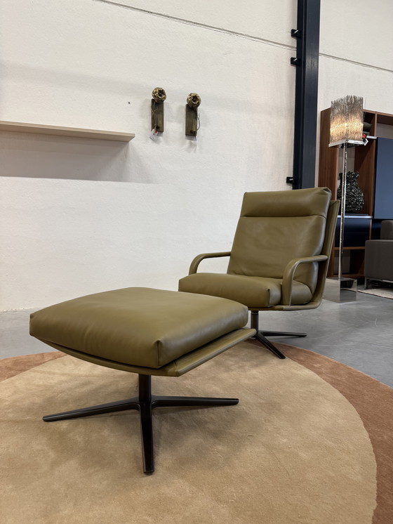 Image 1 of Leolux Kudo Two Fauteuil Raffino Fennic leer 