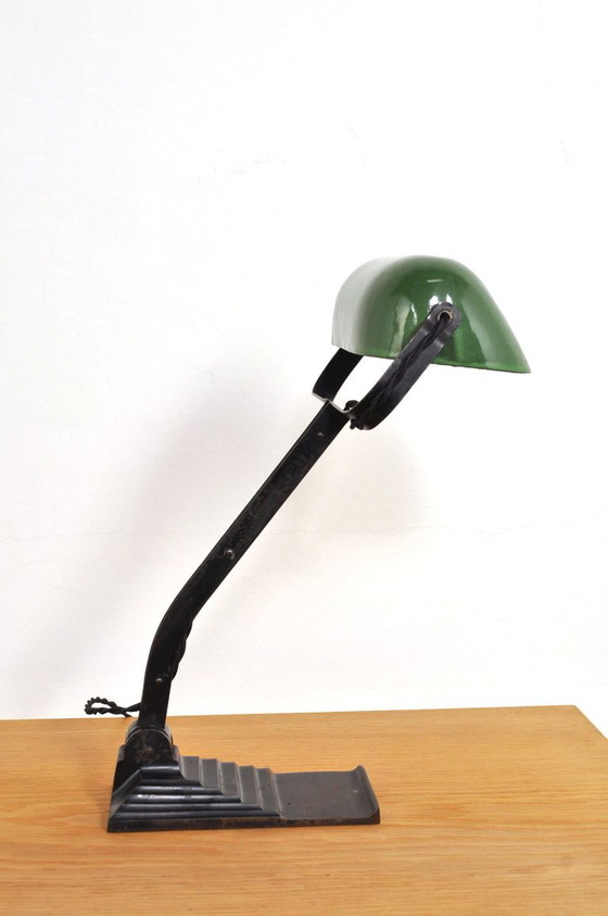 Lampe de notaire Art Déco Erpe, années 1930 – Metal (photo 3 of 12)