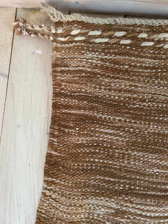 Image 1 of Wollteppich Zanafi kelim braun meliert 4/3m
